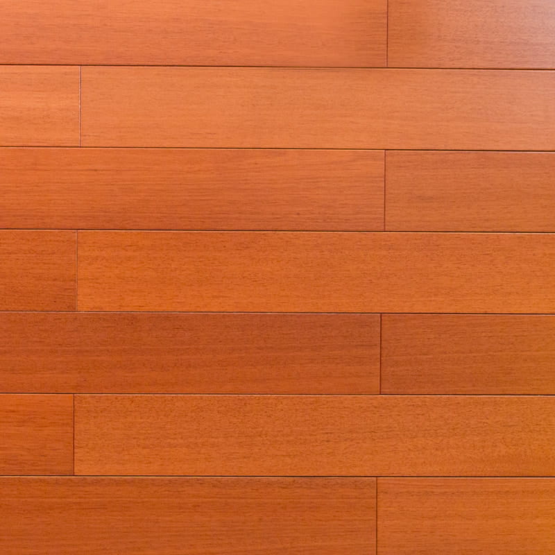 Gouden teak lichtbruine hoogglans massief houten vloeren